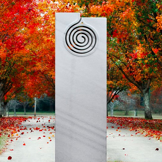 Grabstein mit Spirale - CAMBIA Grabstein mit Spirale - CAMBIA